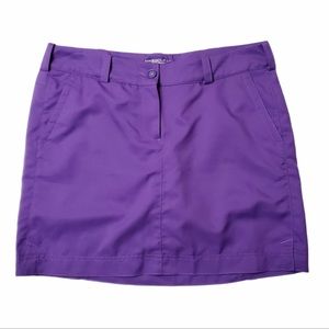 NIKE GOLF TOUR PERFORMANCE SKORT, PURPLE, LIGHT FABRIC, SIZE 10